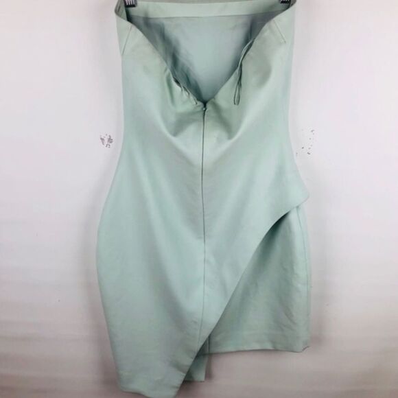 Elizabeth James baby blue bodycon wrap dress - Picture 4 of 4